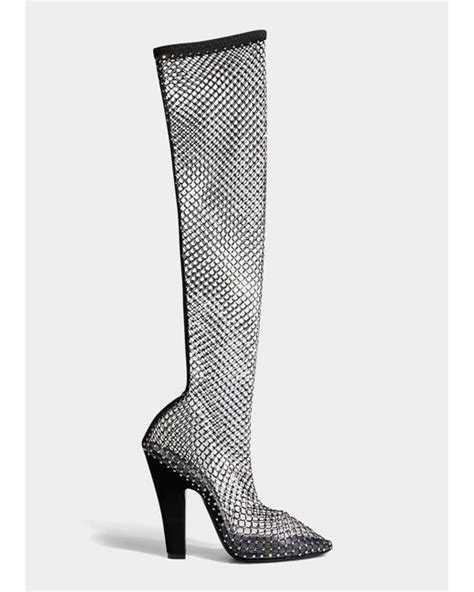 ysl stiefel strass|YSL saint laurent boots.